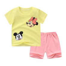 Load image into Gallery viewer, Baby Boy Summer Mickey Clothes Infant Newborn Boy Clothing Set Sports Tshirt+ Shorts Suits