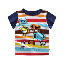 Load image into Gallery viewer, Newborn Clothing Set Casual Summer Baby Set Kids Short Sleeve Sports Set Tshirt Shorts Infant Baby Clothes 6-24Month