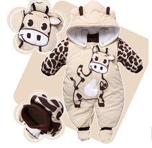 Load image into Gallery viewer, Winter Girl Hat Jumpsuit Shoes Set Newborn Outerwea Layette Down Clothing Boy Coat Parkas Baby Clothes Snowsuit Costume Suit