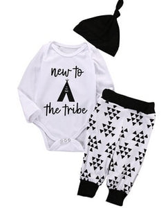 Baby Clothing  Newborn Baby Girl Floral Clothes Jumpsuit Romper +Black Rose Pants Headband Outfit